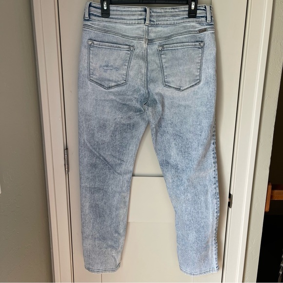 KanCan Cadence Ultra High Rise Slim Straight‎ Leg Jeans Size 15/31 Light Wash - Picture 2 of 4